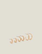 Twisted Chunky Hoops Set of Three, , large