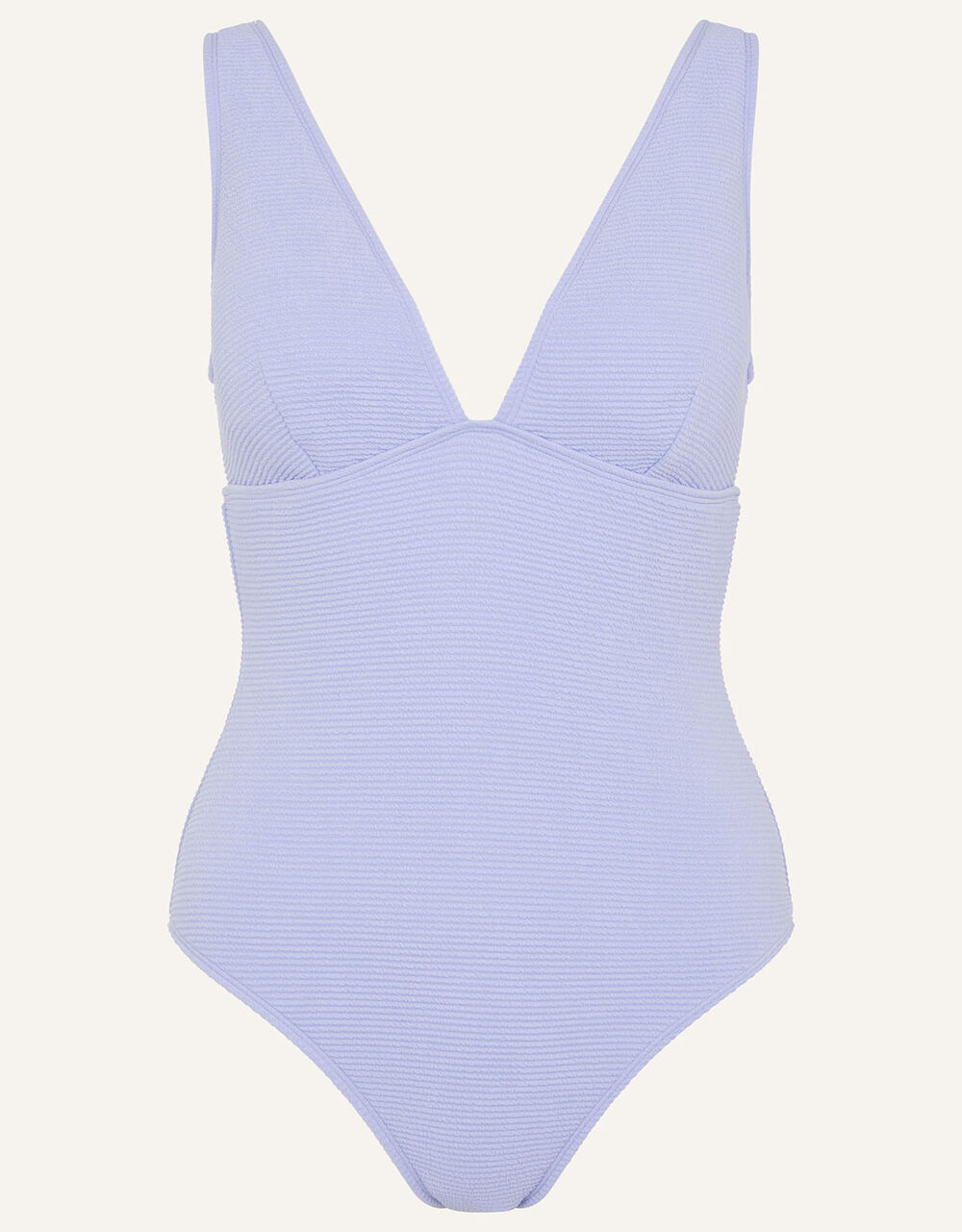 Crinkle Plunge Swimsuit Blue Swimsuits Accessorize Global