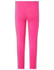 Rainbow Tape Jersey Leggings, Pink (PINK), large