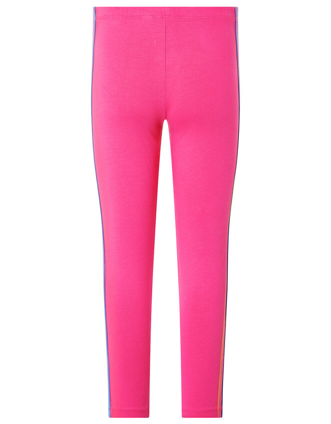 Rainbow Tape Jersey Leggings, Pink (PINK), large