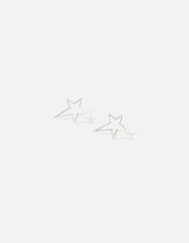Sterling Silver CutOut Star Studs Sterling silver Accessorize UK