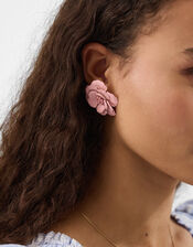 Flower Stud Earrings, , large