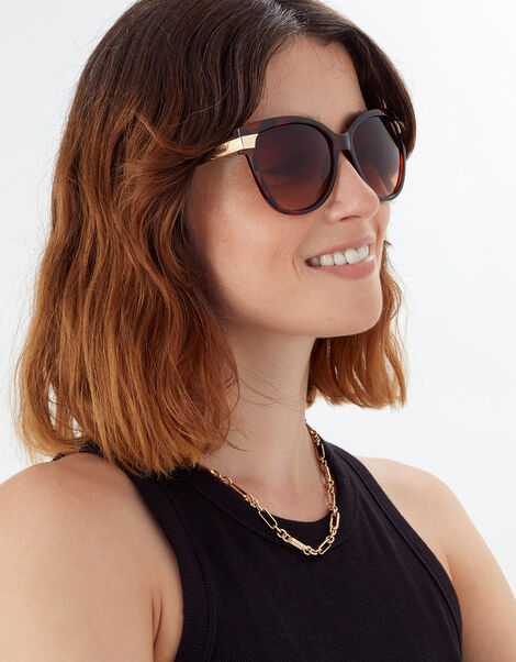 Felicity Metal Detail Sunglasses, , large