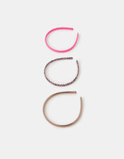 3-Pack Girls Leopard Print Headbands, , large