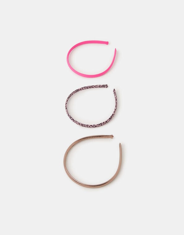 3-Pack Girls Leopard Print Headbands, , large
