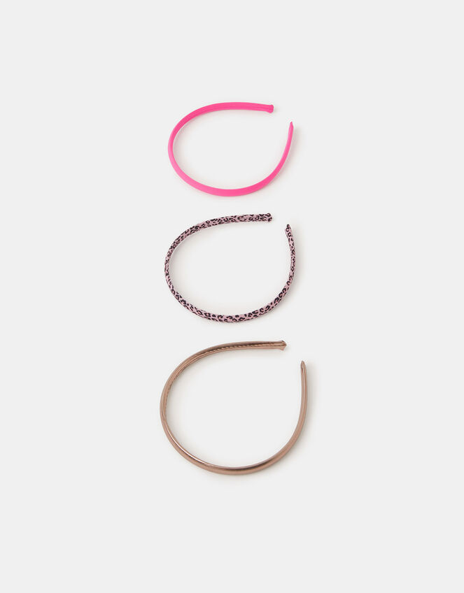 3-Pack Girls Leopard Print Headbands, , large