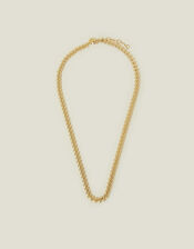 14ct Gold-Plated Leaf Chain Necklace, , large