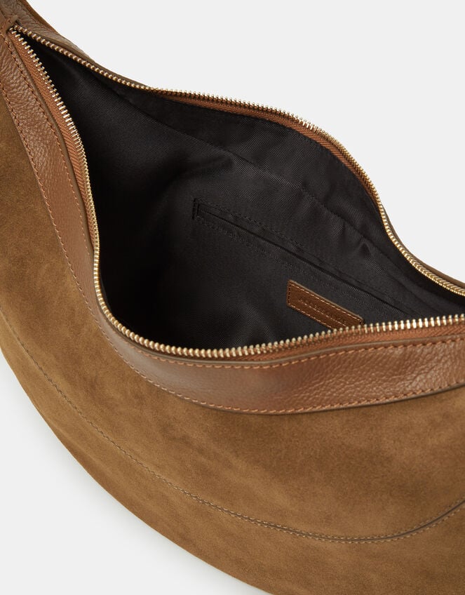 Scoop Suede Shoulder Bag, , large