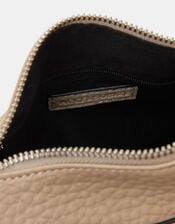 Faux Leather Crossbody Bag, Cream (CREAM), large