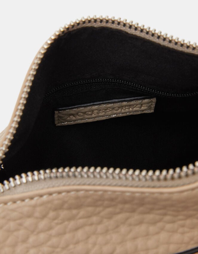 Faux Leather Crossbody Bag, Cream (CREAM), large