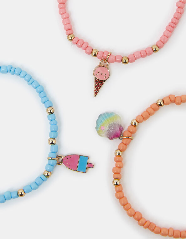 3-Pack Girls Ice Cream Charm Bracelets, , large