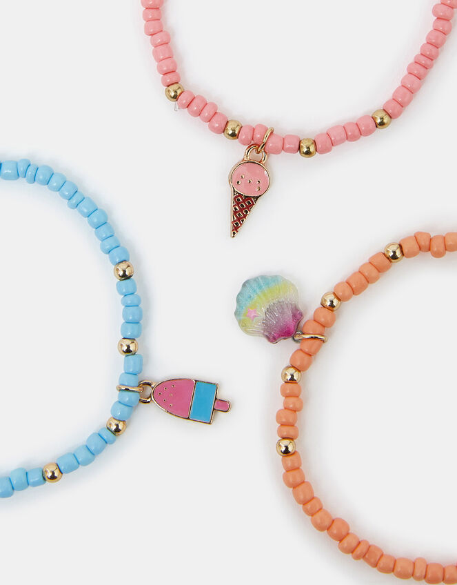 3-Pack Girls Ice Cream Charm Bracelets, , large