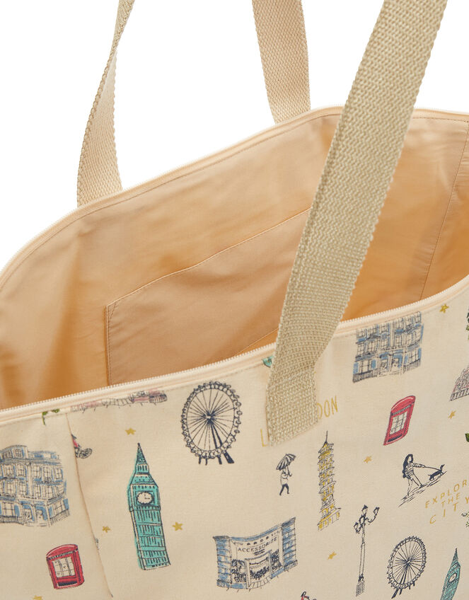 London Print Weekender Bag, , large