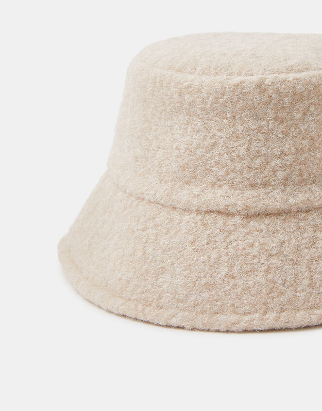 Faux Shearling Bucket Hat, , large