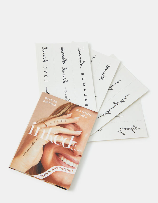 Inked by Dani Statement Temporary Tattoo Pack, , large