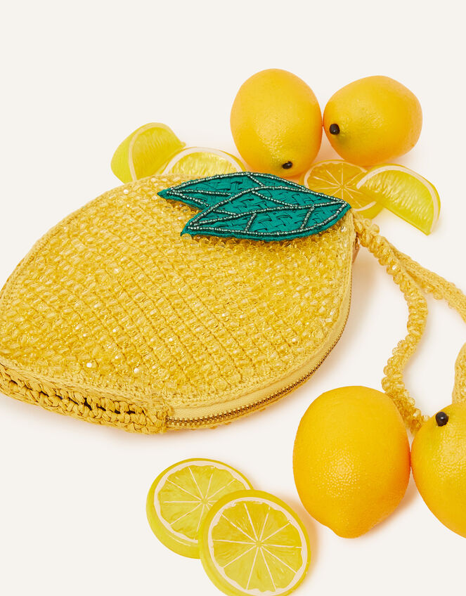 Lemon Fruit Pouch Clutch Bag, , large