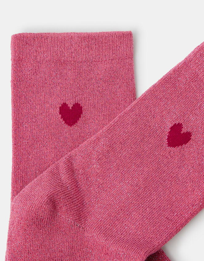 Heart Glitter Socks, , large