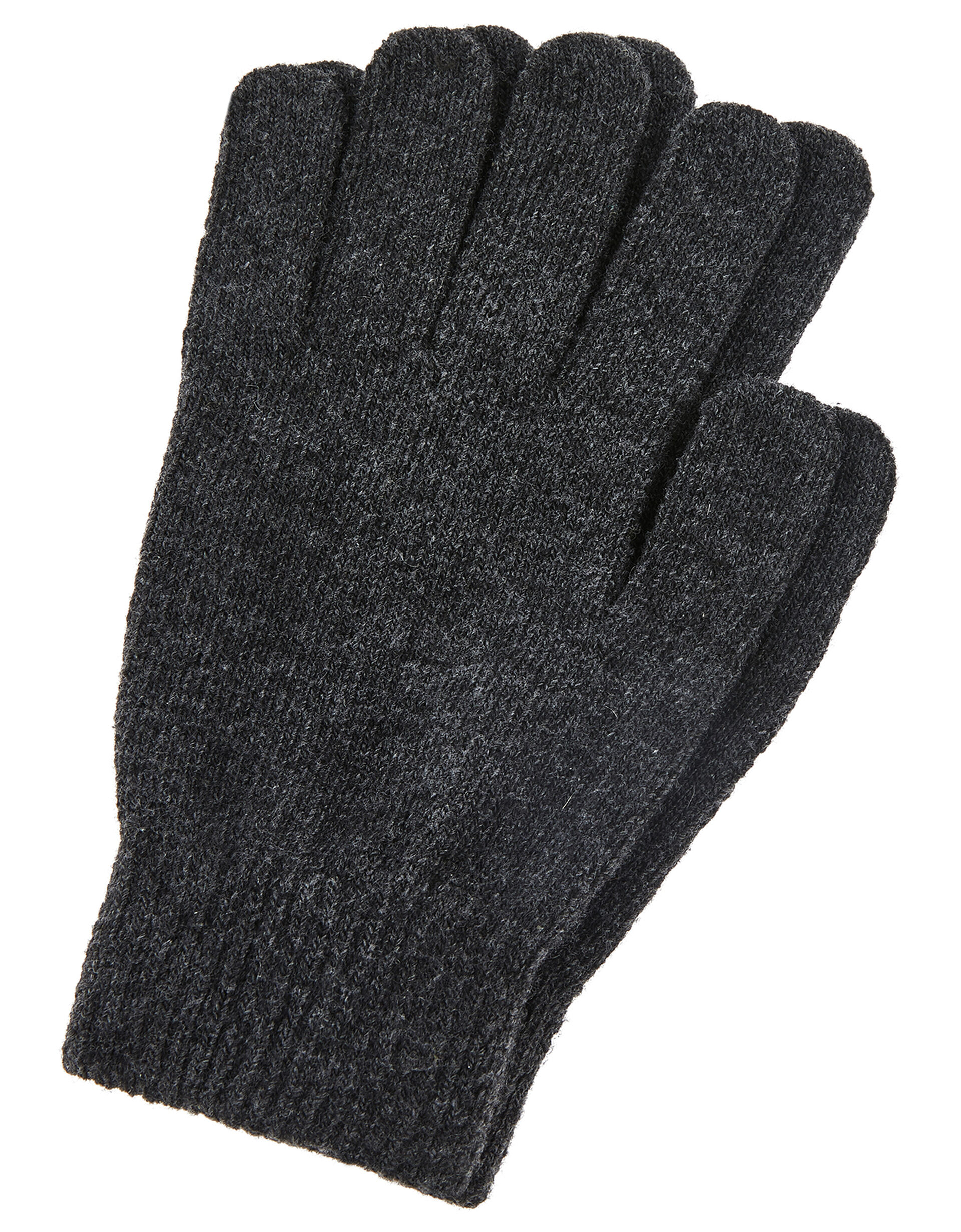 Super-Stretch Gloves with Recycled Polyester, Grey (GREY), large