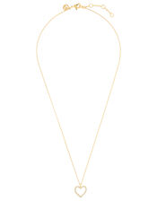 Sparkle Love Heart Pendant Necklace, , large