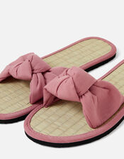 Knot Seagrass Sliders, Pink (PINK), large