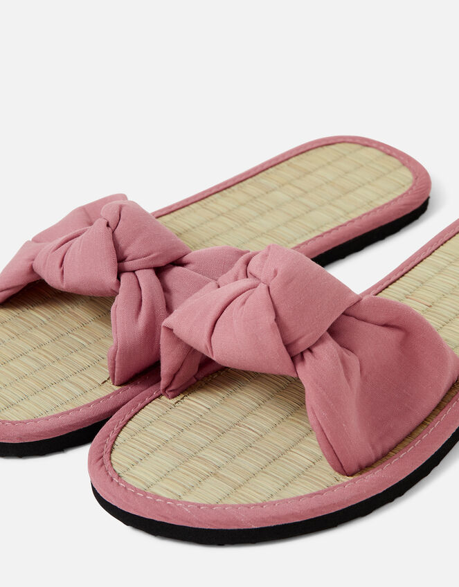 Knot Seagrass Sliders, Pink (PINK), large