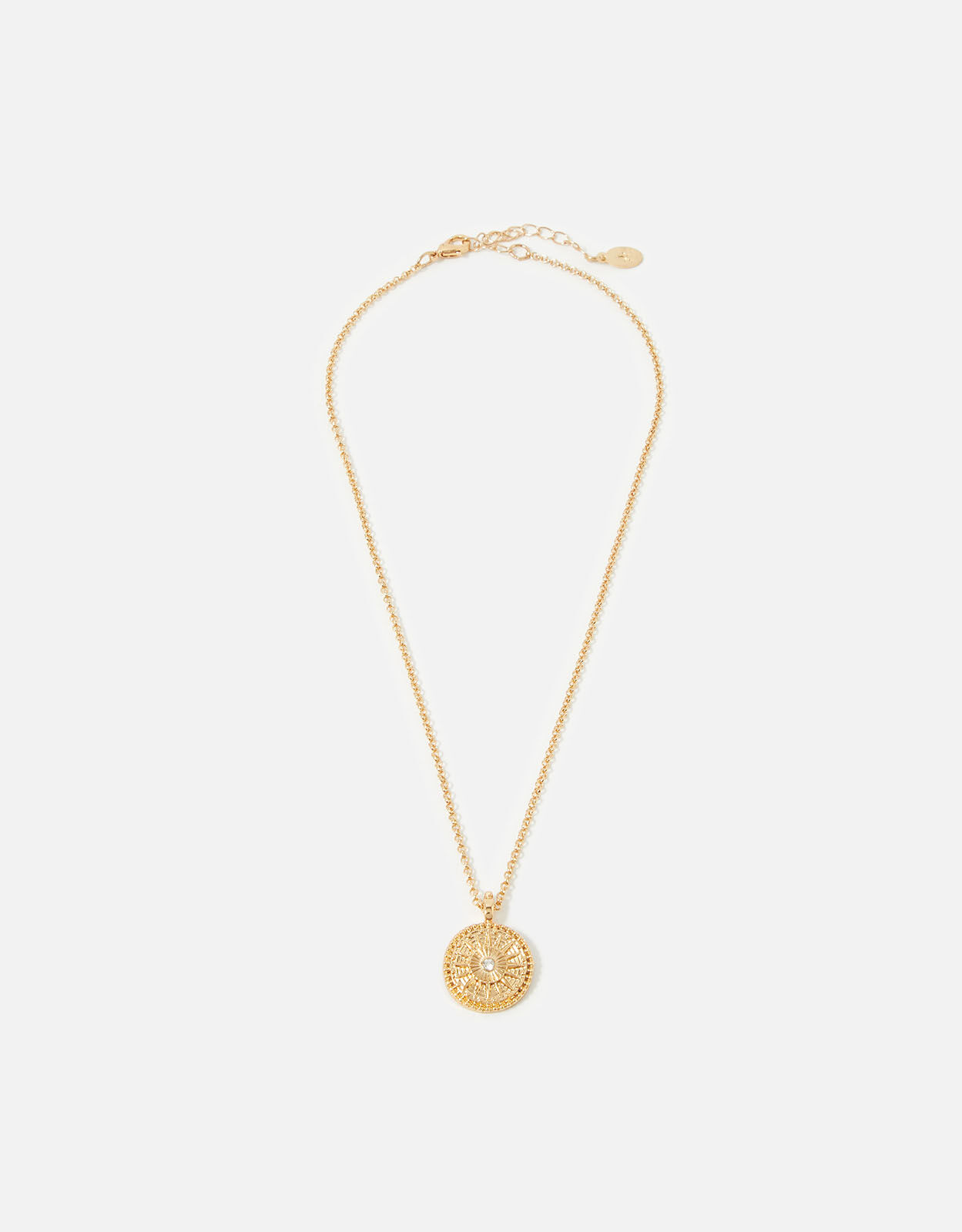 Berry Blush Coin Pendant Necklace 