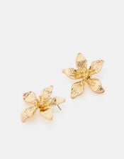 Large Flower Stud Earrings, , large