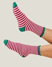 Festive Stripe Socks, , large