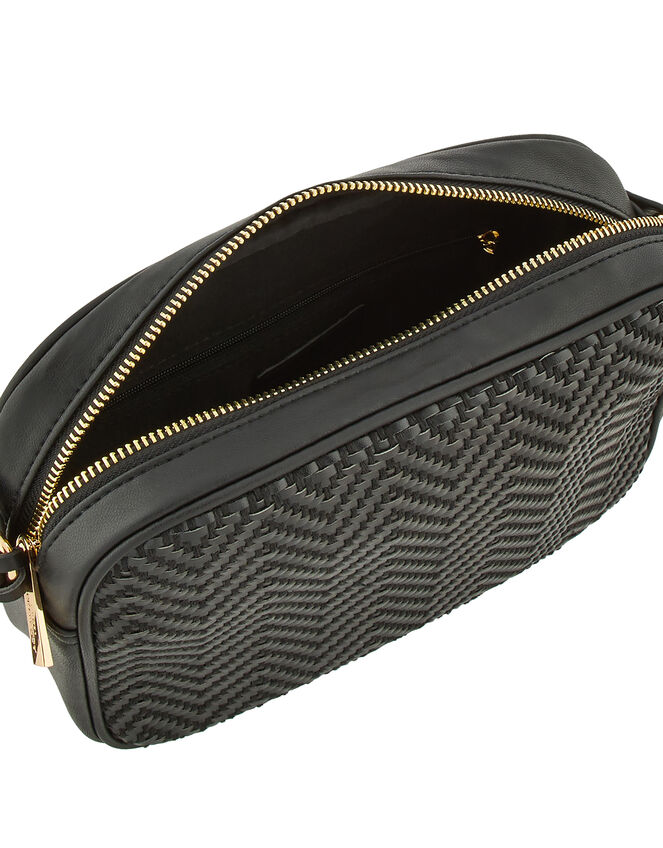 Weave Textile Camera Bag, Black (BLACK), large