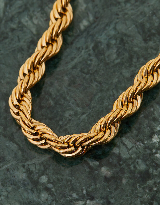 Stainless Steel Twisted Chain Bracelet, , large