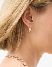 3-Pack Starfish Charm Hoop Drop Earrings, , large