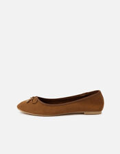 Sophia Bow Ballerina Flats, Tan (TAN), large