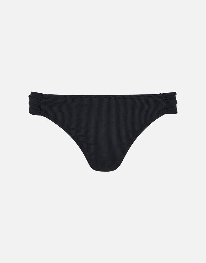 Ruched Bikini Briefs, Black (BLACK), large