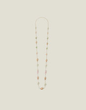 Long Mix Bead Station Necklace, , large