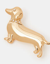 Pearl Dachshund Brooch, , large
