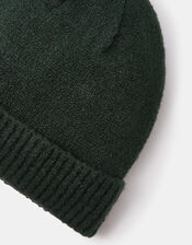 Plain Beanie Hat, Green (GREEN), large