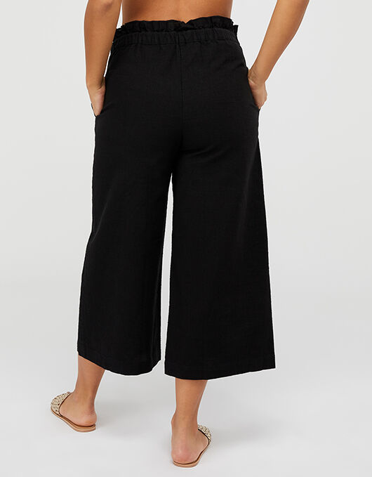 Cotton Beach Trousers Black Beach trousers Shorts