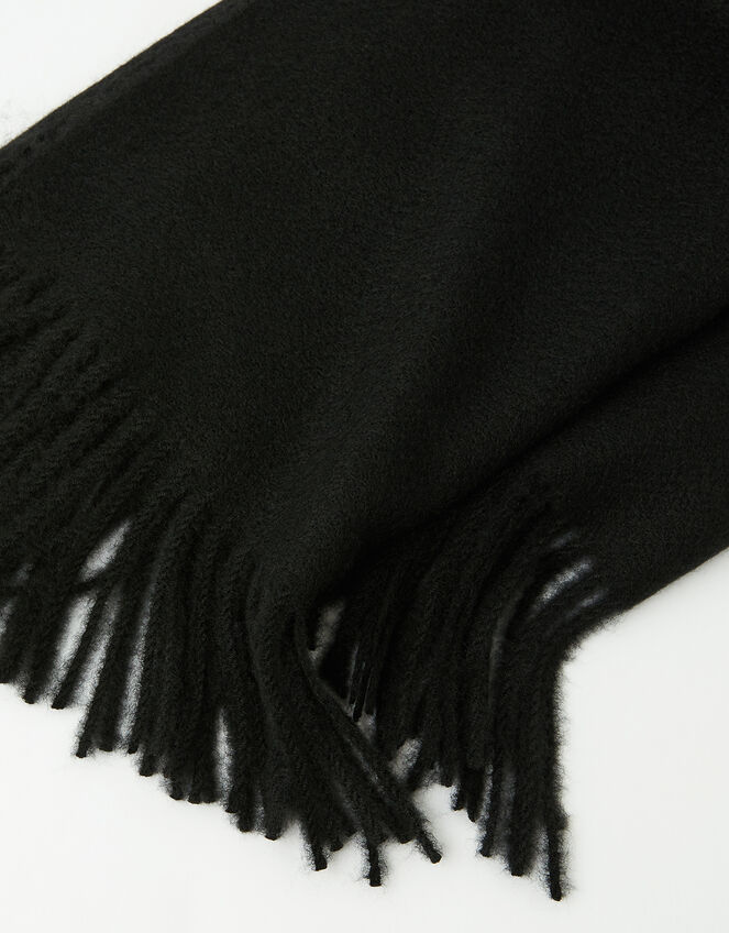 Holly Super-Soft Blanket Scarf Black, , large