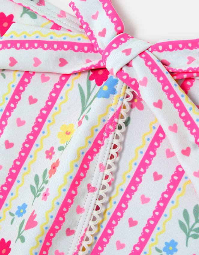 Girls Floral Print Swim Skirt, Multi (BRIGHTS MULTI), large