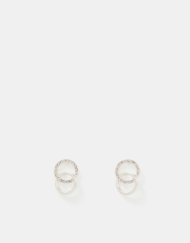 Infinity Pav&eacute; Drop Earrings, , large
