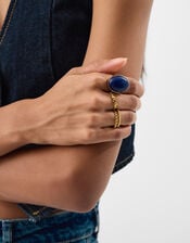 Statement Stone Ring, Blue (BLUE), large