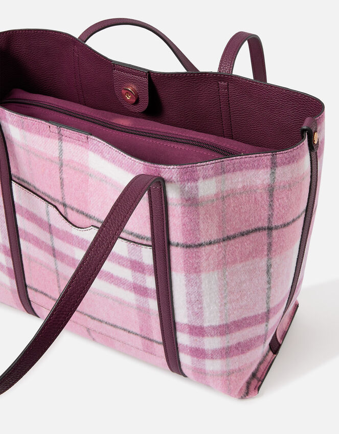 Check Tote Bag, , large