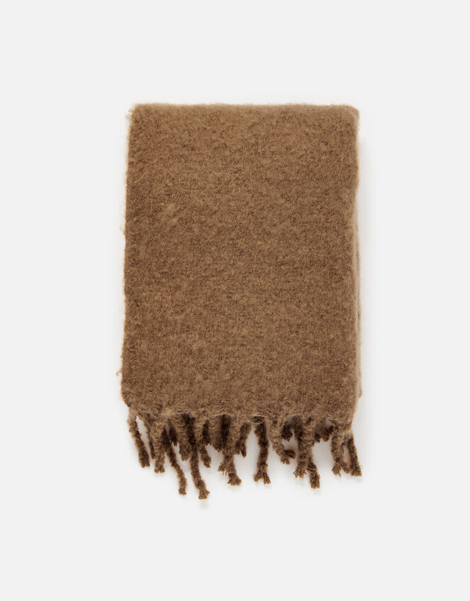 Fluffy Scarf with Reycled Fabric, , large
