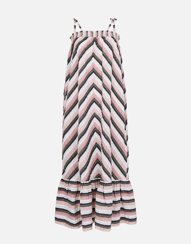 Stripe Tiered Maxi Dress, Multi (PASTEL-MULTI), large
