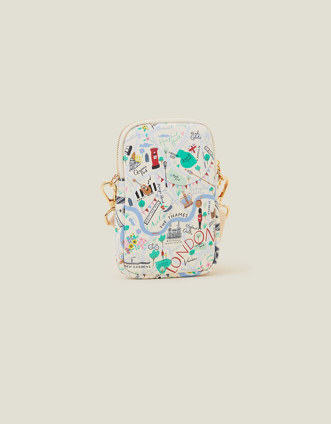 London Print Phone Bag, , large