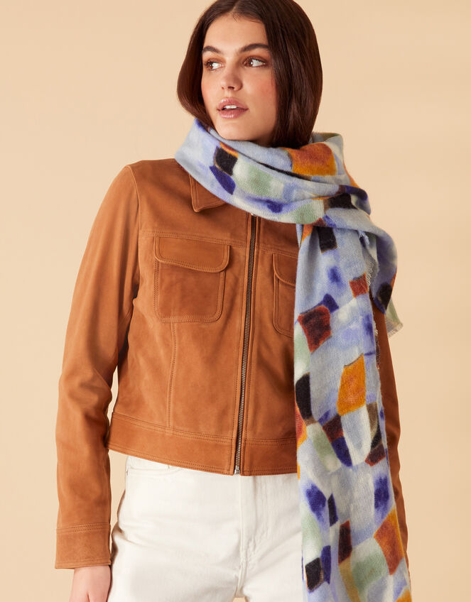 Murano Glass Print Blanket Scarf, , large