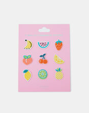 9-Pack Girls Fruit Iron On Embroidery Patches, , large
