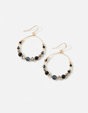 Beaded Hoop Earrings, , large