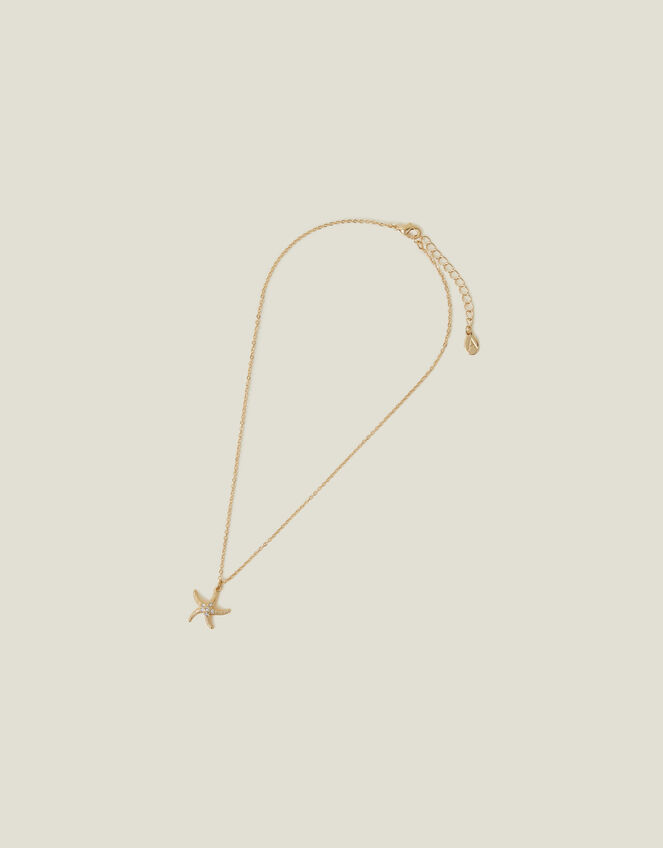 Starfish Pendant Necklace, , large