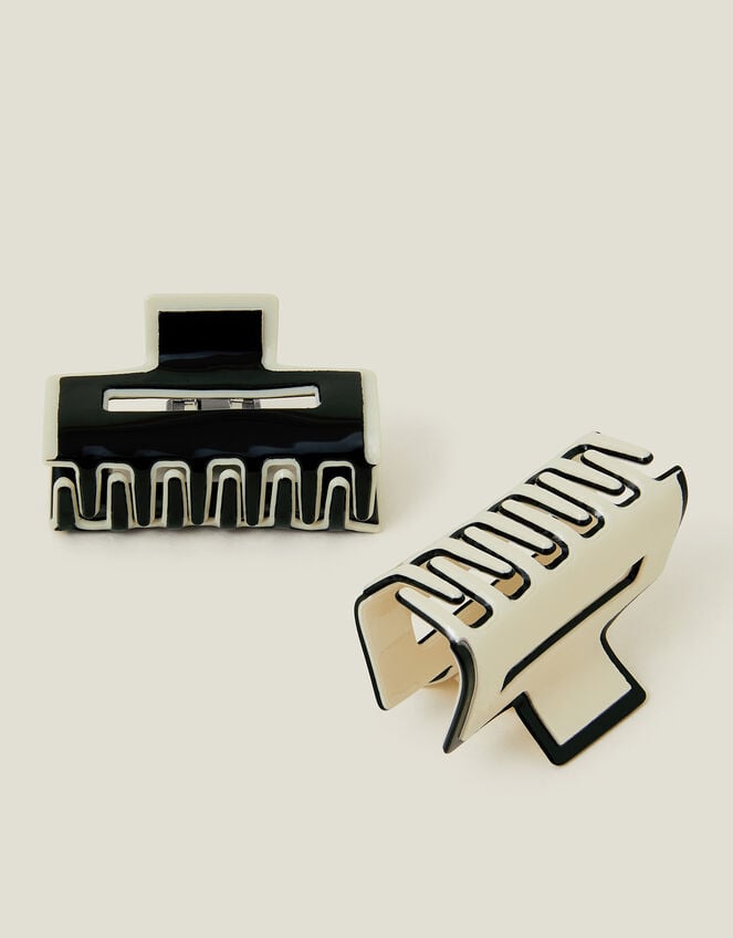 2-Pack Monochrome Claw Clips, , large